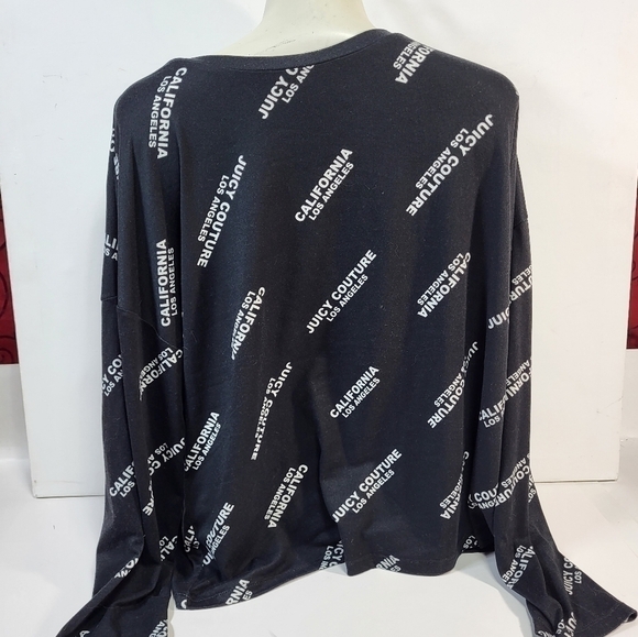 Juicy Couture Black Patterned Blouse - Picture 3 of 5